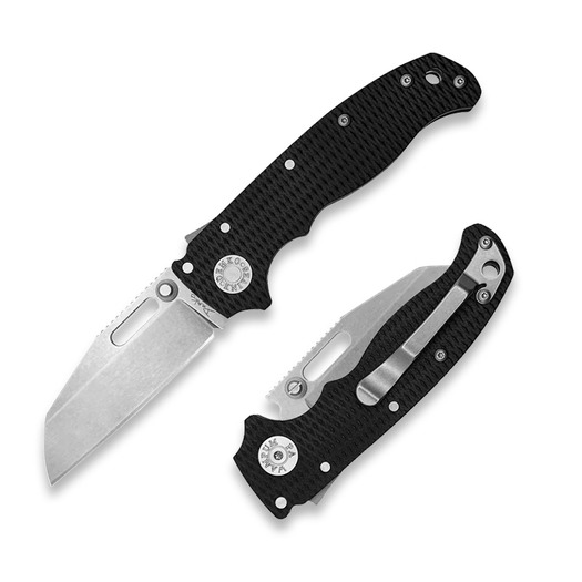 Demko Knives AD20.5 20CV Shark Foot folding knife, G10, black