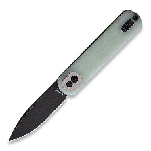 Vosteed Corgi Trek Lock - G-10 Jade - B/W Drop folding knife