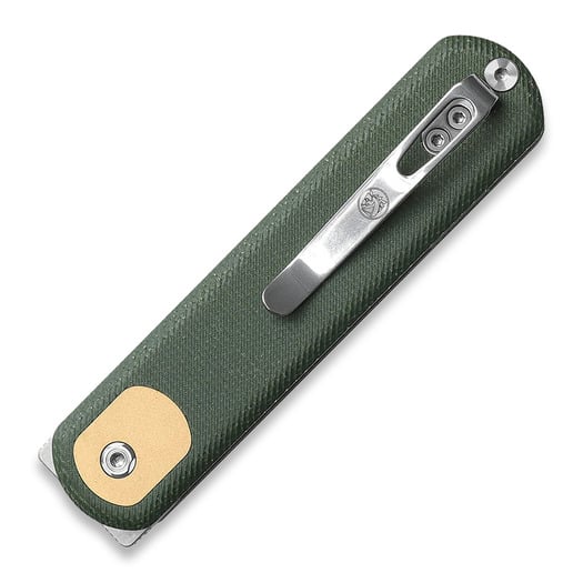 Vosteed Corgi Trek Lock - Micarta Green - S/W Drop folding knife
