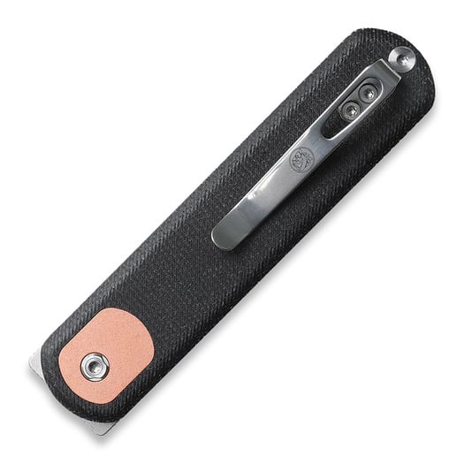 Vosteed Corgi Trek Lock - Micarta Black - S/W Drop folding knife