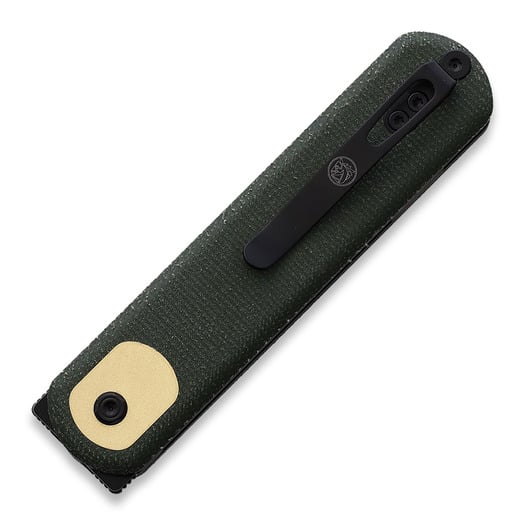 Vosteed Corgi Trek Lock - Micarta Green - B/W Drop Taschenmesser