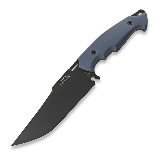 Hydra Knives LEGIO IX Black Finish, Blue G-10