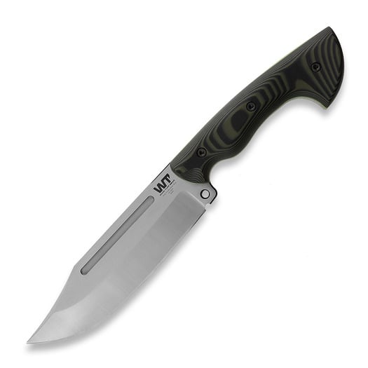 Work Tuff Gear PWB-7 SK85 Gen 2 ナイフ, Two Tone Satin, Forest Camo G10
