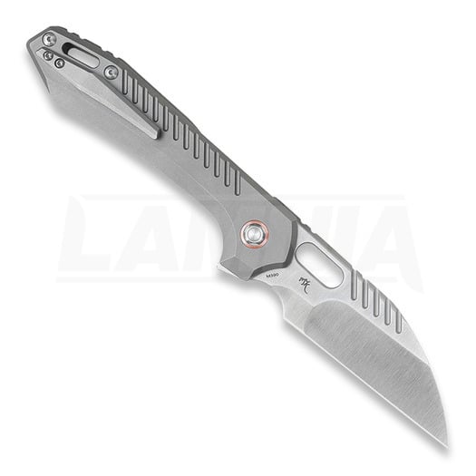 Vosteed RSKAOS Top Linerlock - Titanium S/W - Satin Wharncliffe folding knife