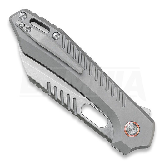 Vosteed RSKAOS Top Linerlock - Titanium S/W - Satin Sheepsfoot folding knife