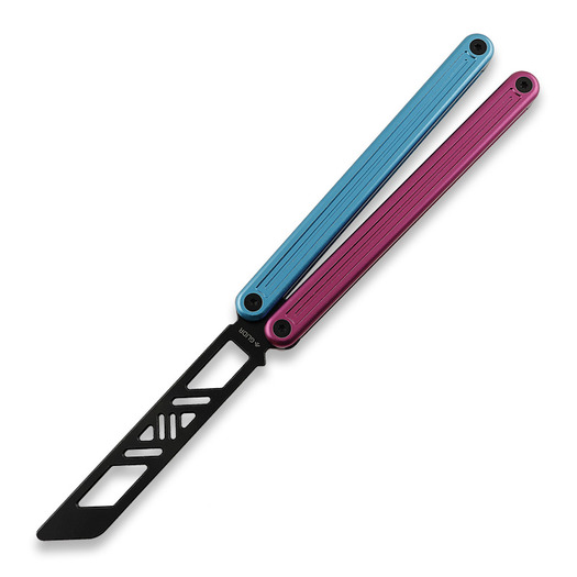 Glidr Arctic 2 Tumbled balisong trainer, Cotton Candy