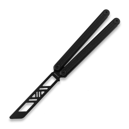 Glidr Arctic 2 Tumbled balisong trainer, Obsidian