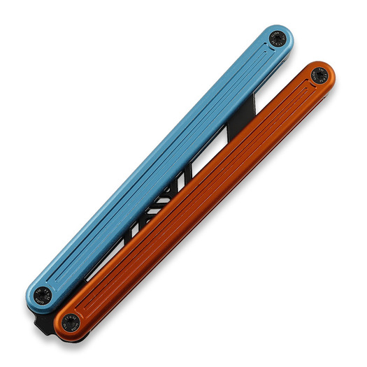 Glidr Arctic 2 Tumbled balisong trainer, Fire and Ice