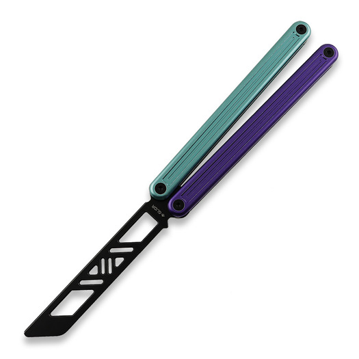 Glidr Arctic 2 Tumbled balisong trainer, Tealberry