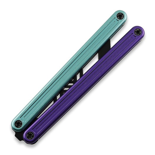 Glidr Arctic 2 Tumbled balisong trainer, Tealberry