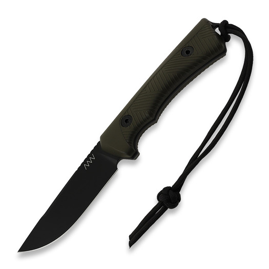 ANV Knives P200 Sleipner knife, Black/Olive