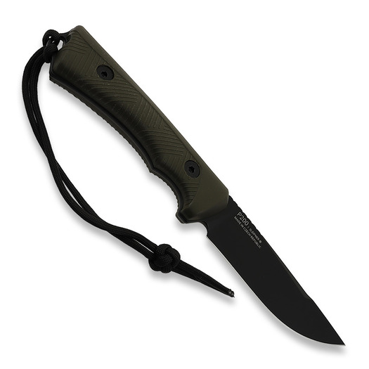 ANV Knives P200 Sleipner veitsi, Black/Olive