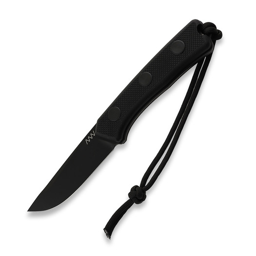 Couteau ANV Knives P200 Sleipner, Black/Kydex