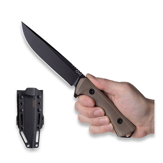 ANV Knives P300 Sleipner knife, Black/Coyote