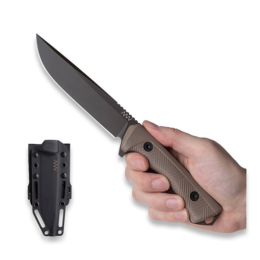 Cuchillo ANV Knives P300 Sleipner, Olive/Coyote