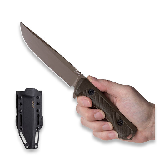 ANV Knives P300 Sleipner kés, Coyote/Olive