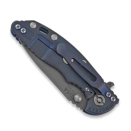 Hinderer 3.0 XM-18 Spanto Tri-Way Battle Blue Red G10 folding knife