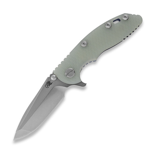 Πτυσσόμενο μαχαίρι Hinderer 3.0 XM-18 Spanto Tri-Way Stonewash Translucent Green G10