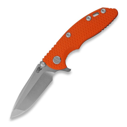 Hinderer 3.0 XM-18 Spanto Tri-Way Stonewash Orange G10 folding knife