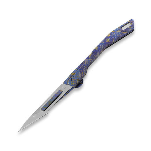 Titaner Titanium Micro Knife Falcon vouwmes, Rainy Day