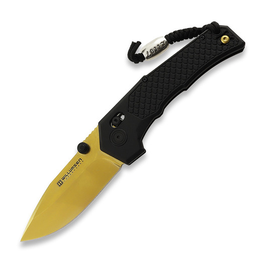 Willumsen Zero7 Black N Gold folding knife