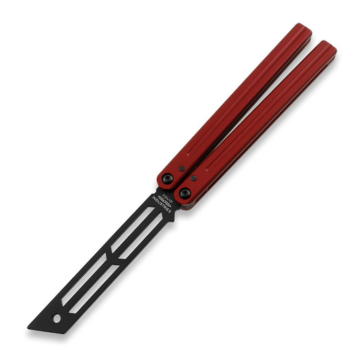 Couteau papillon d'entraînement Squid Industries Triton V2 Inked Red