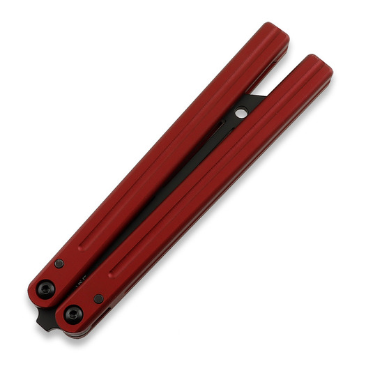 Cvičné nož motýlek Squid Industries Triton V2 Inked Red
