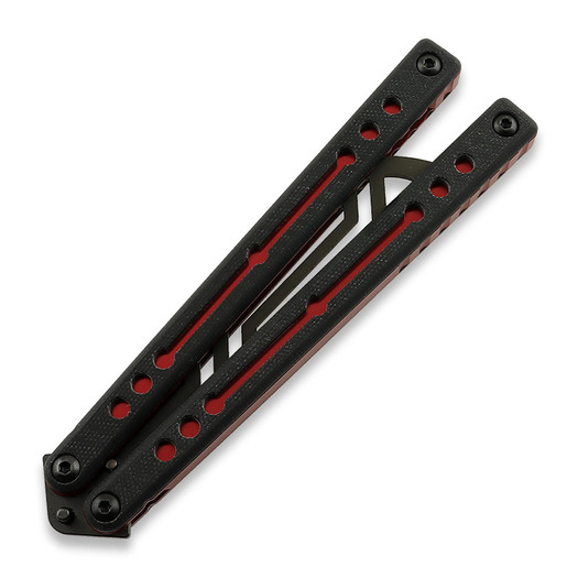 Squid Industries Nautilus V2 Inked Red balisong trainer