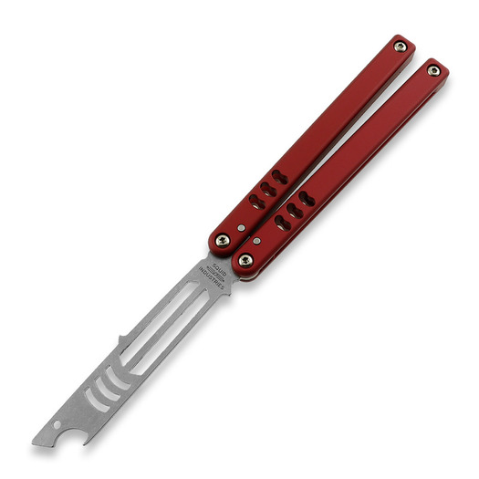 Couteau papillon d'entraînement Squid Industries Mako V4.5 Red