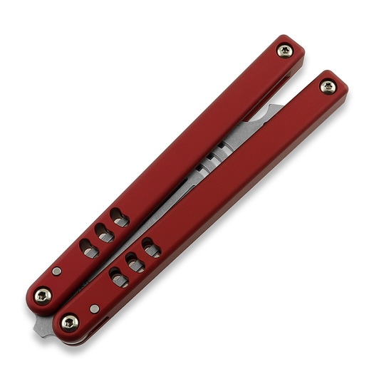 Couteau papillon d'entraînement Squid Industries Mako V4.5 Red