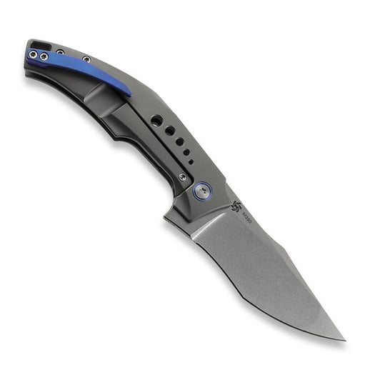 Πτυσσόμενο μαχαίρι Mechforce Tashi Collab SOS, Ti, Blue Clip