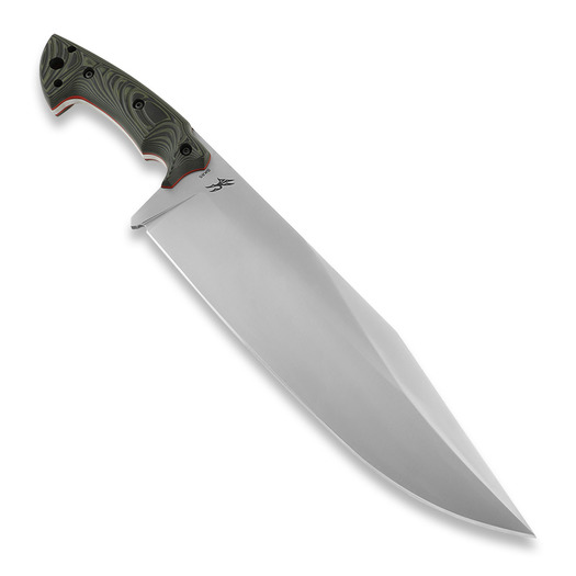 Work Tuff Gear Pathfinder knife, Satin Forest Camo Swamp Grip (Red Liner)