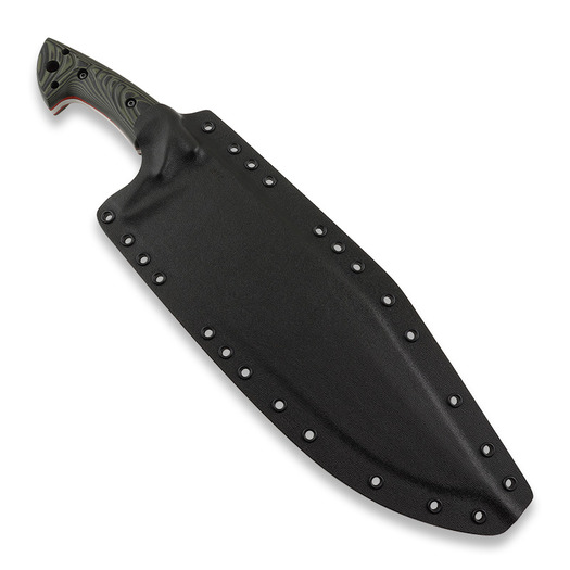 Work Tuff Gear Pathfinder kniv, Satin Forest Camo Swamp Grip (Red Liner)