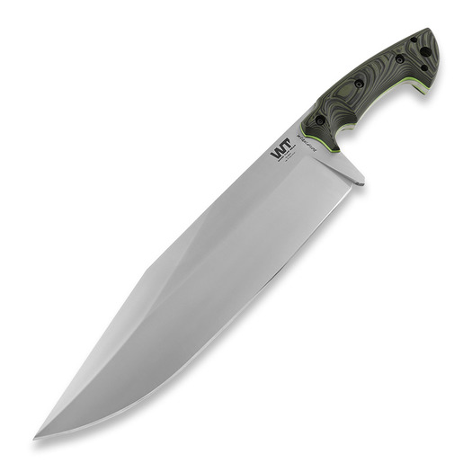 Work Tuff Gear Pathfinder knife, Satin Forest Camo Swamp Grip (Neon Green Liner)