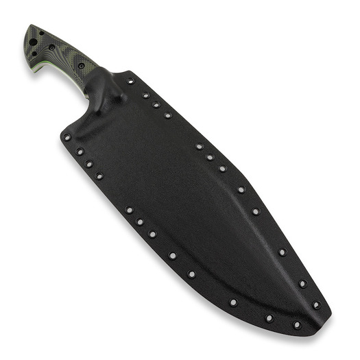 Нож Work Tuff Gear Pathfinder, Satin Forest Camo Swamp Grip (Neon Green Liner)