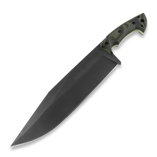 Work Tuff Gear Pathfinder survival knife, Forest Camo Gator Grip (Neon Green Liner)