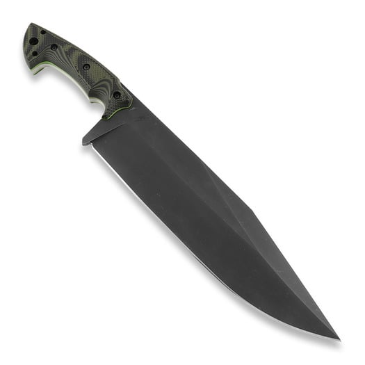 Нож выживания Work Tuff Gear Pathfinder, Forest Camo Gator Grip (Neon Green Liner)