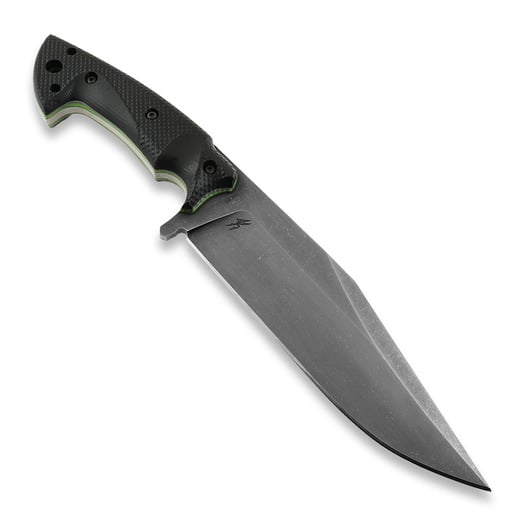 Нож за оцеляване Work Tuff Gear Hondo, Retro Washed, Black+Neon Green Gator Grip