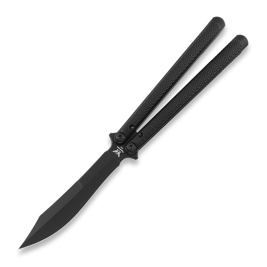 Flytanium Talisong Z - Black and Black butterfly knife