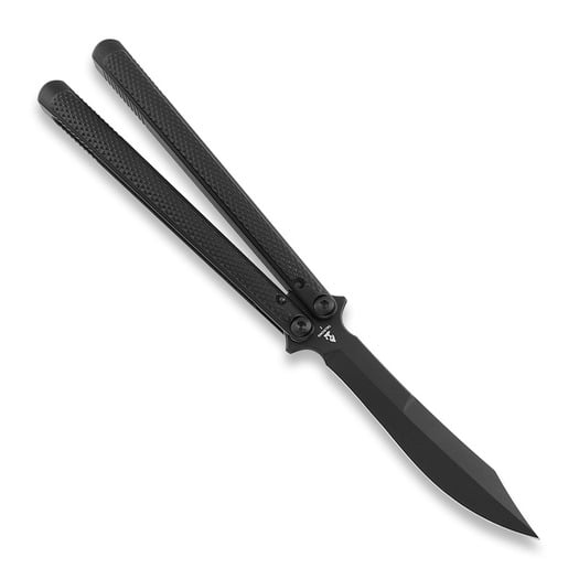 Flytanium Talisong Z - Black and Black butterfly knife