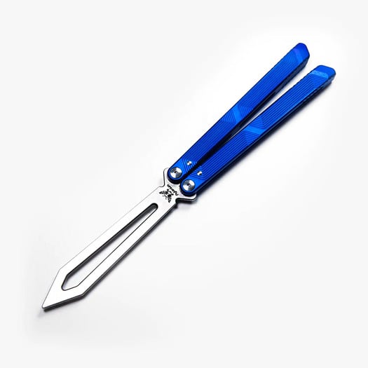 Cvičné nož motýlek Flytanium Zenith Trainer - Static Blue / Stonewash