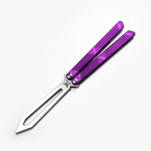 Cvičné nož motýlek Flytanium Zenith Trainer - Nebula Purple / Stonewash