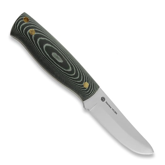 Faca Nordic Knife Design Visent 100, green micarta
