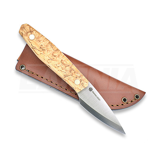 Nordic Knife Design Kiridashi nož, curly birch