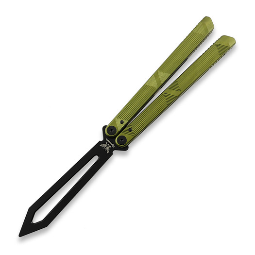 Cvičné nož motýlek Flytanium Zenith Trainer - Volt Lime / Black