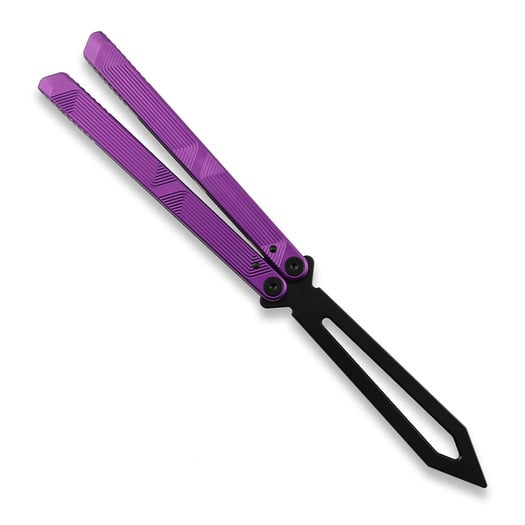 Coltello a farfalla per allenamento Flytanium Zenith Trainer - Nebula Purple / Black
