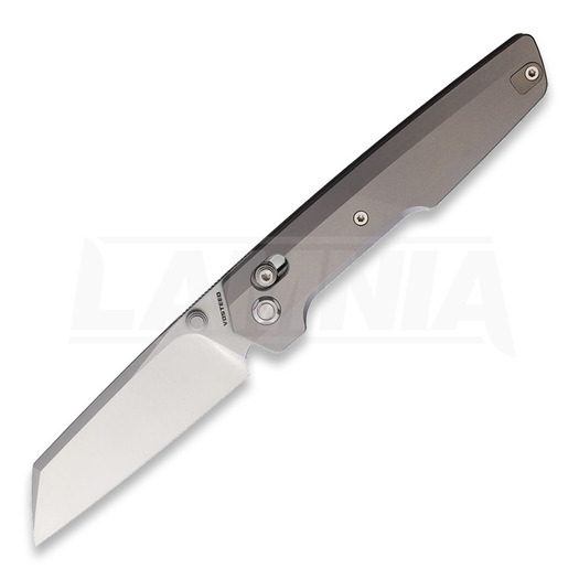 Vosteed Dachshund Crossbar - Titanium S/W - Satin Sheepsfoot folding knife