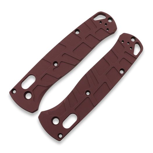 Lex Custom International Titanium Scales Benchmade Bugout 535 - Cranberry Frost Red