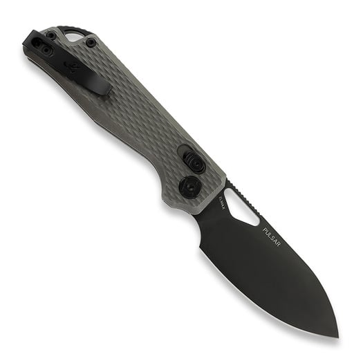 Kunwu Knives Pulsar - Diamond Texture Ti - Blackwash sklopivi nož