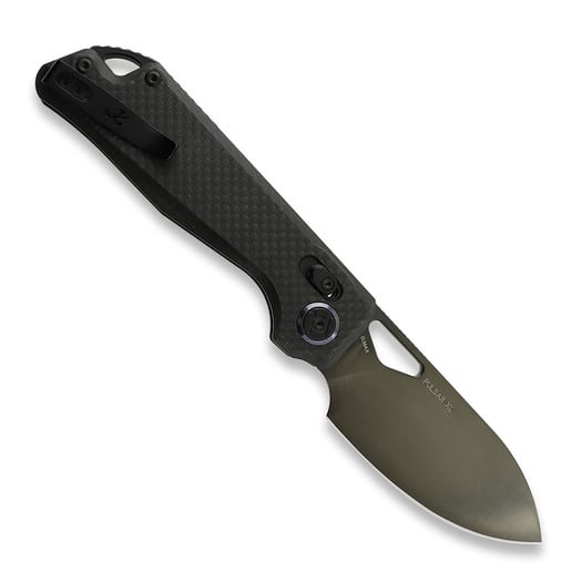 Kunwu Knives Pulsar XL - Carbon Fiber - DLC 折り畳みナイフ